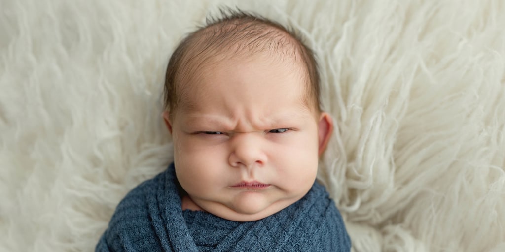 Grossed Out Baby Face