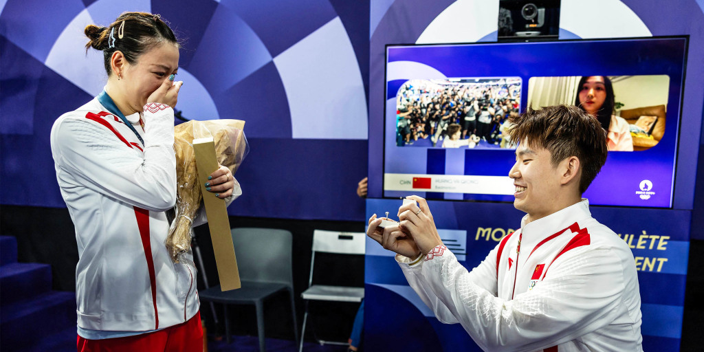 A badminton player won gold in Paris. Then she received a proposal from a teammate