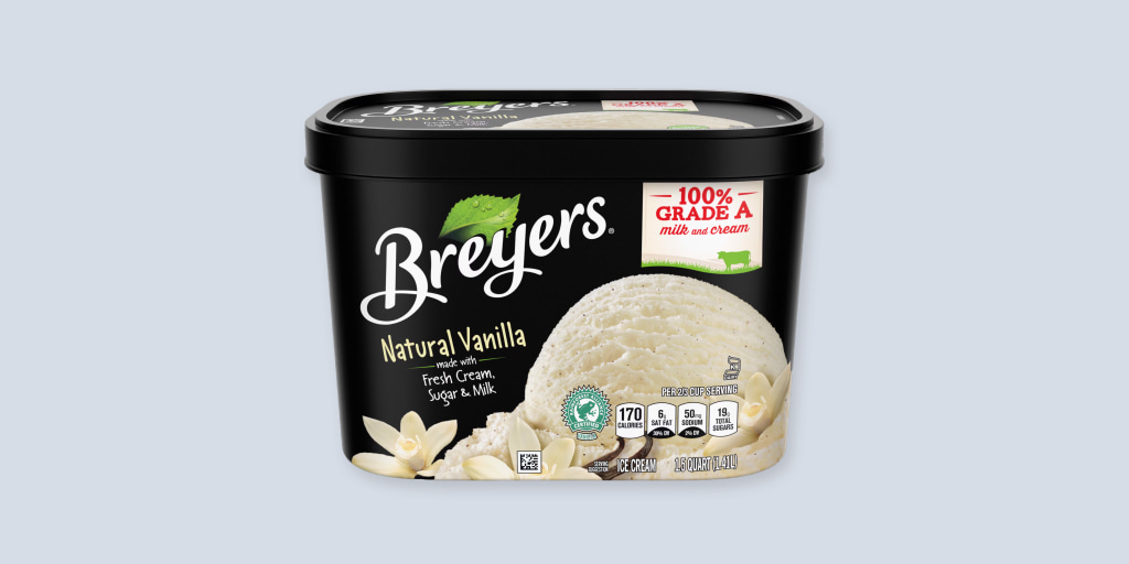 Breyers vanilla bean hotsell