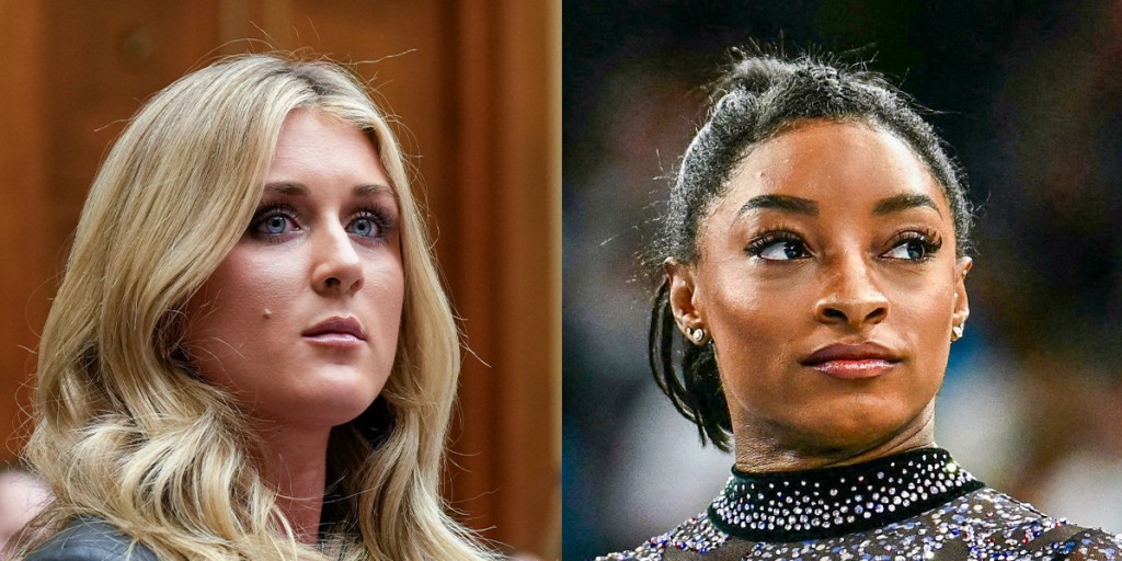 Simone Biles Calls Riley Gaines 'Sick' Over Criticism of Transgender Athletes