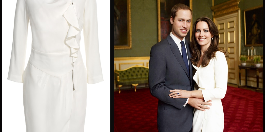 sachin and babi light blue dress Regal Style Diaries : Kate's Engagement Dress and Royal Wedding Gown  Breakdown : r/RoyalsGossip