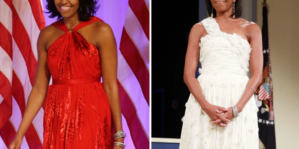 Once again Michelle Obama dazzles in inaugural gown by Jason Wu