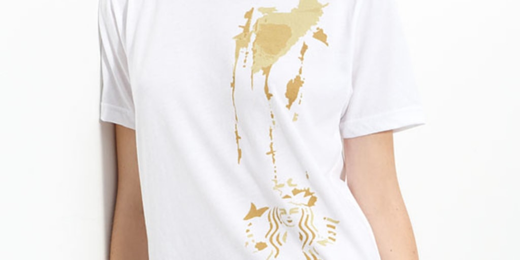 Starbucks×Alexander Wang スタバ White L Starbucks Sells Alexander Wang-Designed T-Shirt With Fake