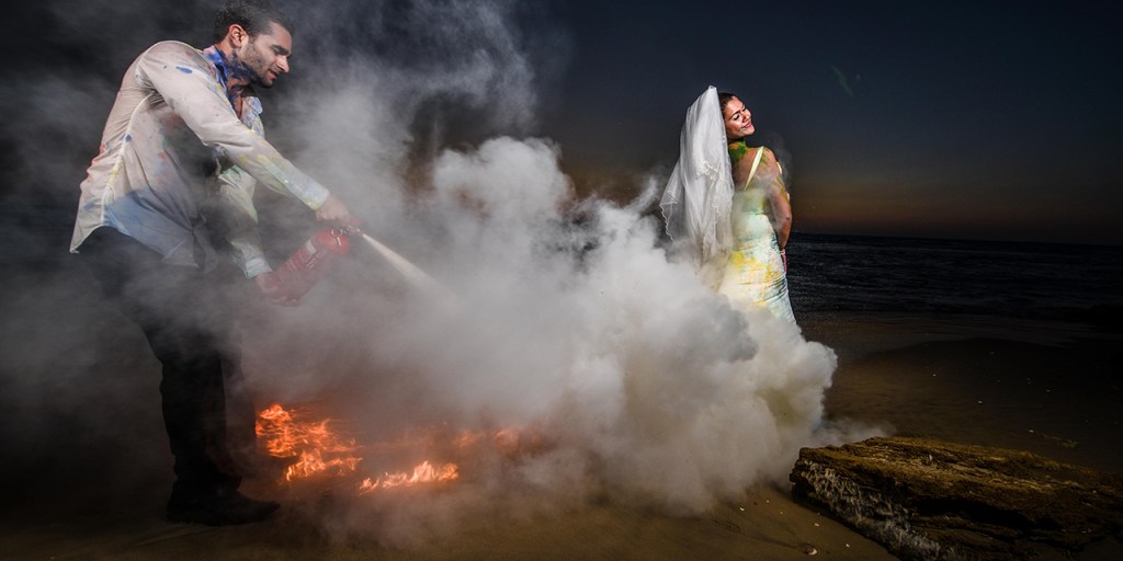 Trash the dress' trend gone too far? Bride burns wedding gown - while  wearing it