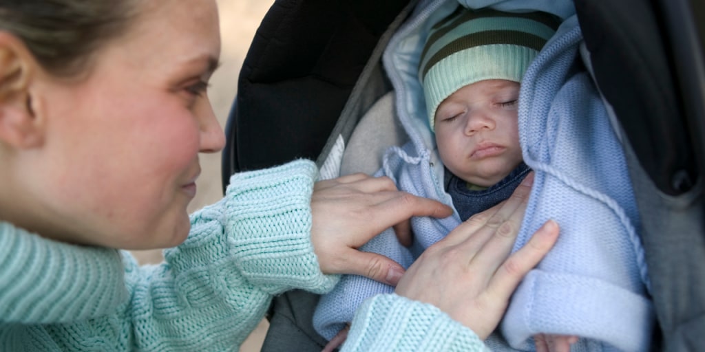 How to get a baby sales to sleep with a cold