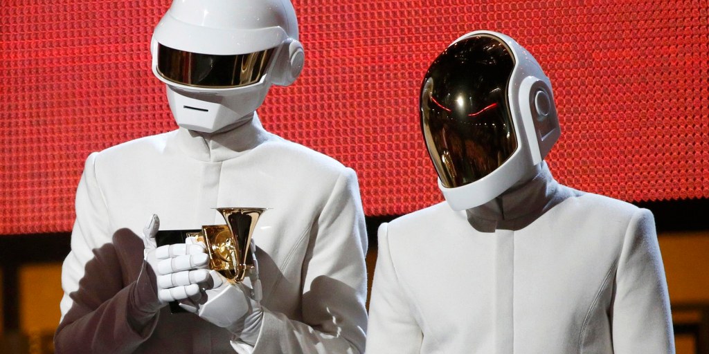 Daft Punk Without Helmets Grammys