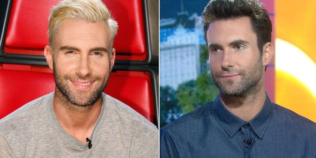 Adam Levine 2024 Blonde Haare Adam Levine Debuts Blond Hair On The