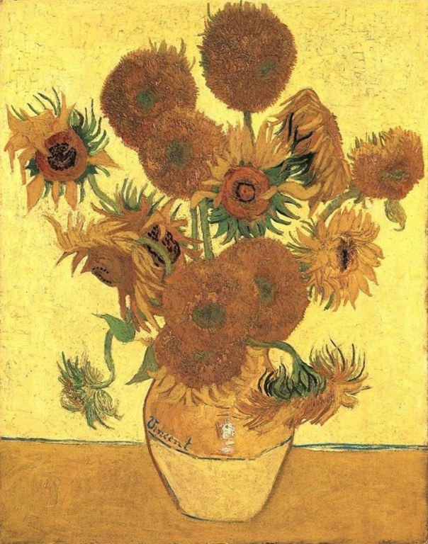 Van Gogh's sunflowers are mutants