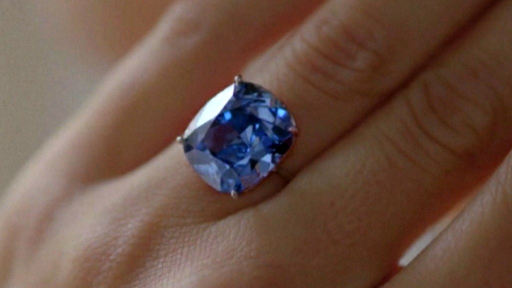 Blue diamond ring cost discount