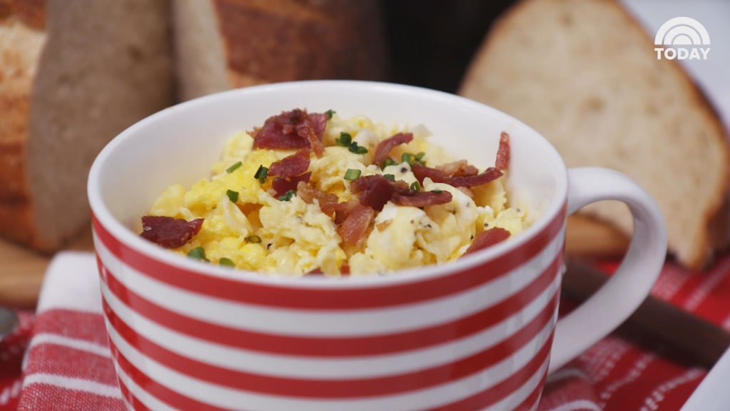 Copycat Just Crack an Egg Microwave Scrambled Eggs • Bread Booze Bacon