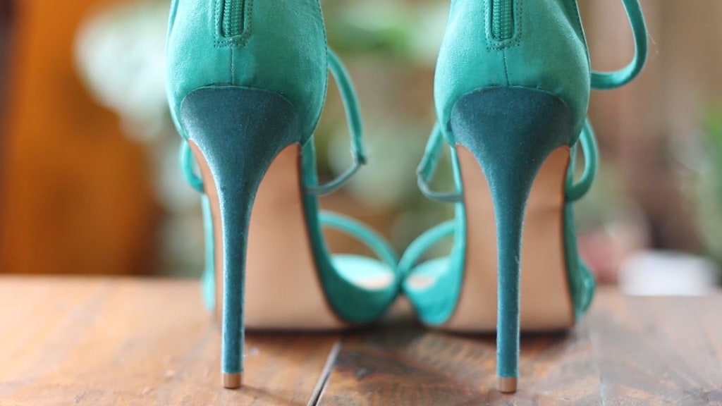 Amazon.com | FSJ Women Sexy Suede Pointed Toe Pumps 12 cm High Heels  Stilettos Prom Shoes Size 4 Aquamarine | Pumps