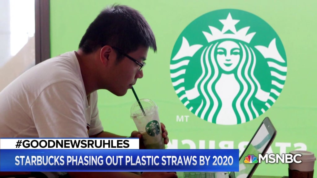 Starbucks plans to ban plastic straws from stores in more cities by 2020