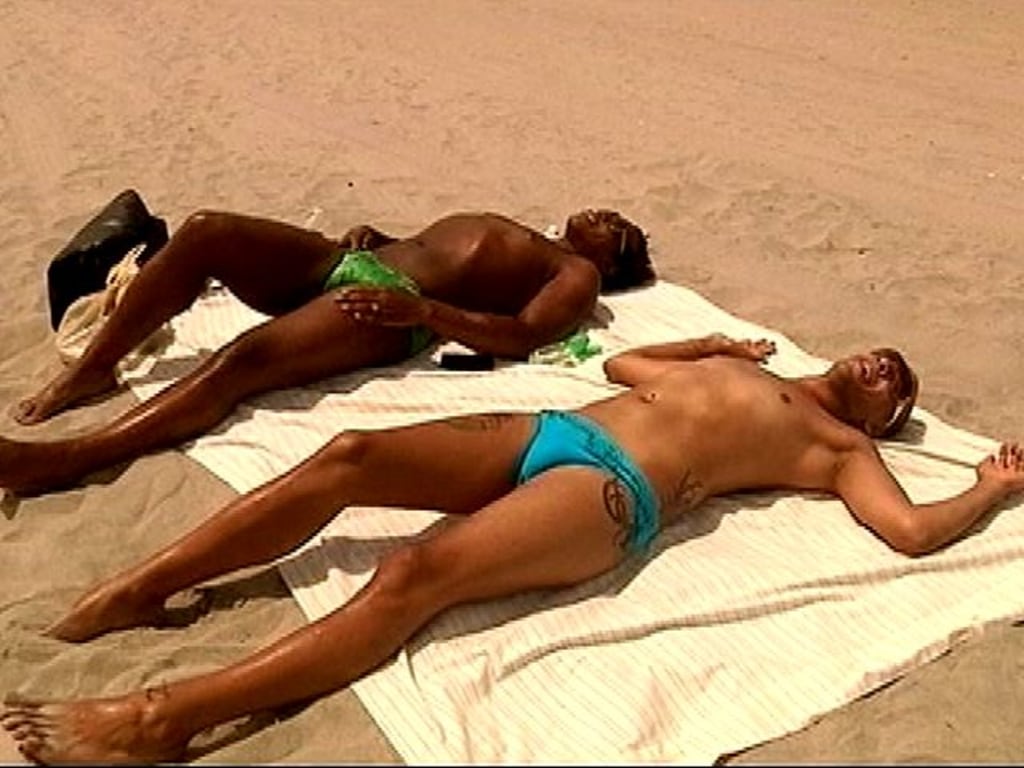 Nude women on the beach videos