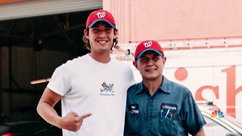 Robert Cruz Surprises Dad After Being Signed by Nationals