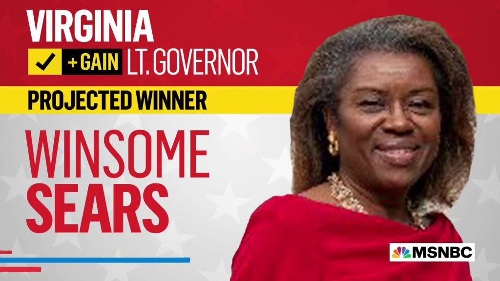 Winsome Sears wins Virginia lt. governor race, NBC News projects