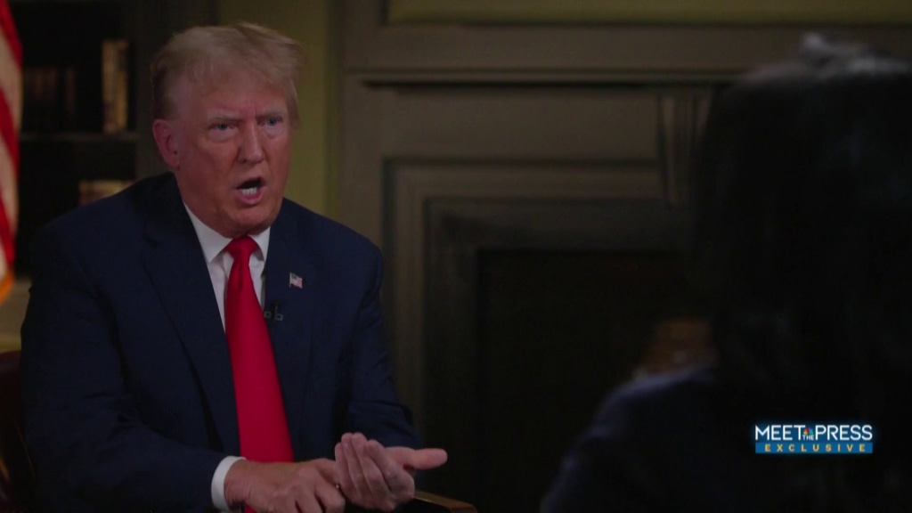 Here are 11 top moments from Trump's 'Meet the Press' interview