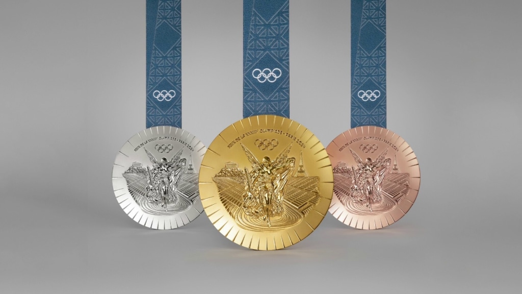 A look at Olympic medal designs at previous Summer Games