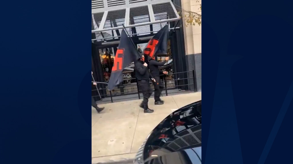 Videos appear to show a neo-Nazi march in Ohio