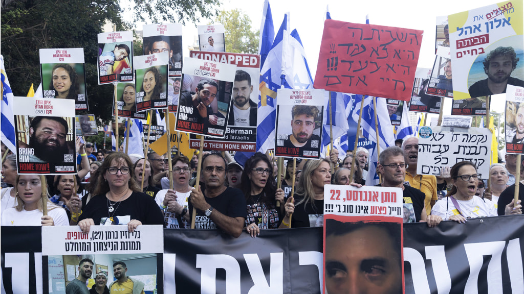 Israeli protesters demand release of hostages in Gaza