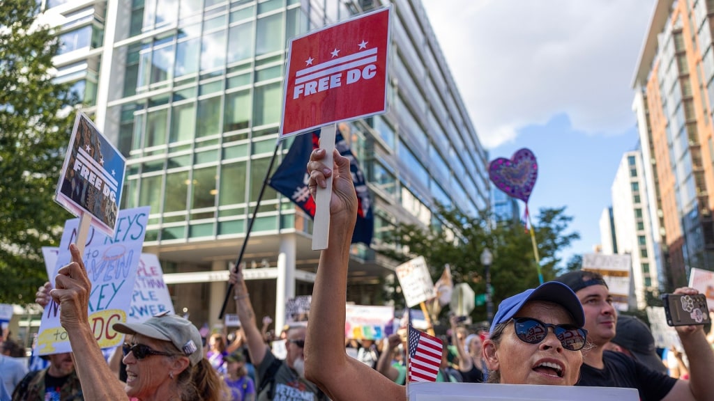 Protesters Push Back Against Trump’s Use of Federal Forces