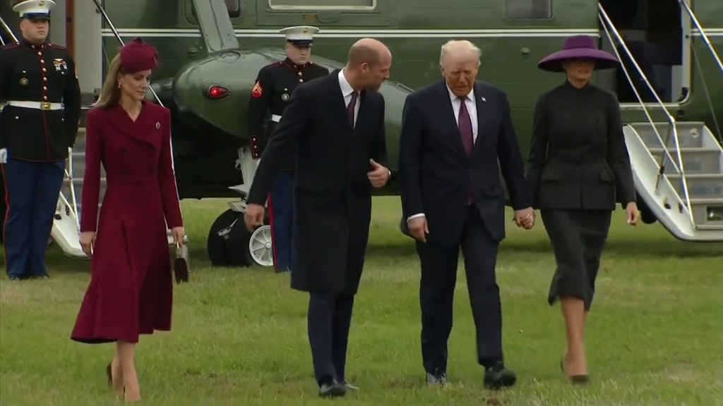 Watch: Royals Greet President Trump, First Lady During UK Visit