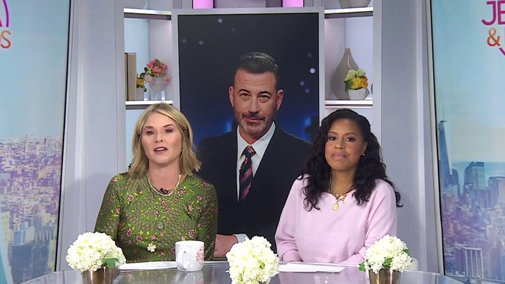 Jenna Bush Hager and Sheinelle Jones on Jimmy Kimmel's Return