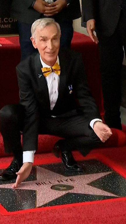 Bill Nye honored with Hollywood Walk of Fame star
