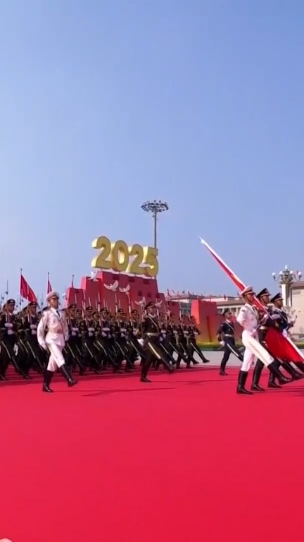 China holds military parade