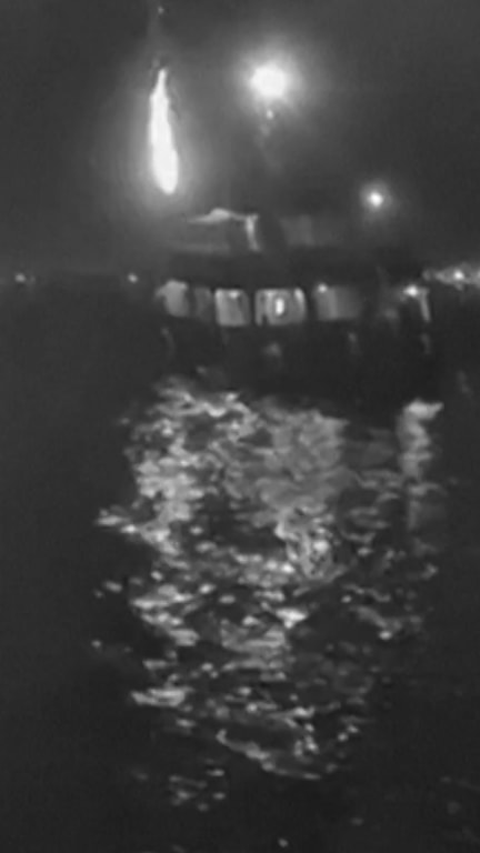 Video shows purported drone strike on Gaza flotilla