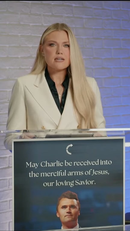 Charlie Kirk's wife speaks out after his shooting death