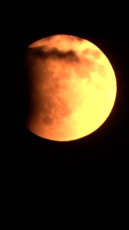 Rare 'Blood Moon' total lunar eclipse lights up the sky