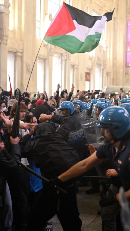 Gaza protests cause disruptions across Italy