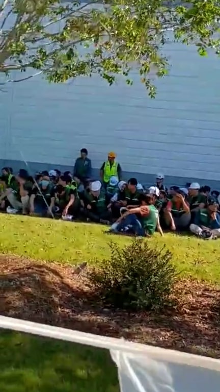 Hundreds detained at Hyundai plant after raid