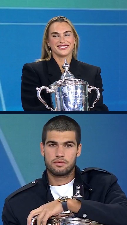 Sabalenka and Alcaraz talk U.S. Open victories