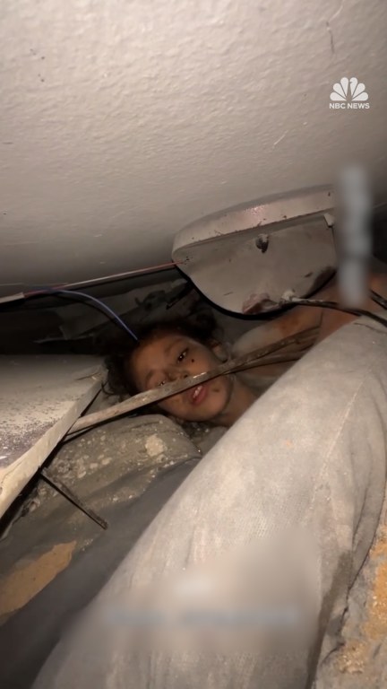 10-year-old rescued from rubble in Gaza City