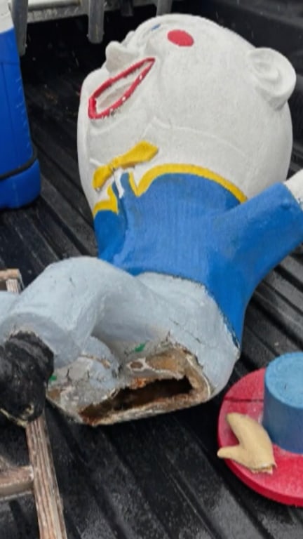 Humpty Dumpty mini golf statue toppled in New Jersey