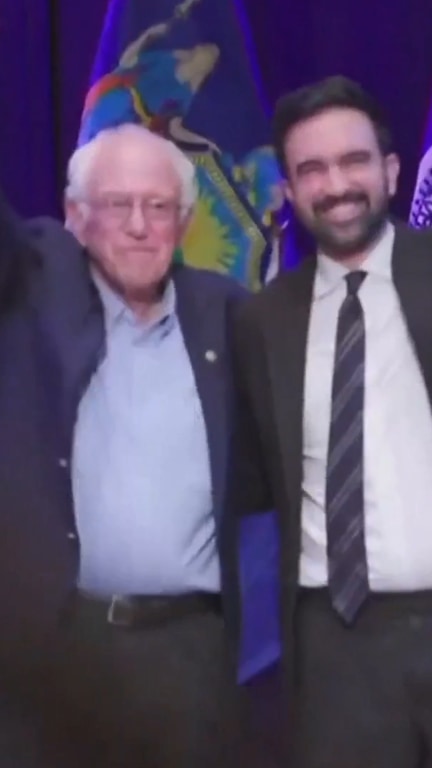 Zohran Mamdani campaigns with Bernie Sanders