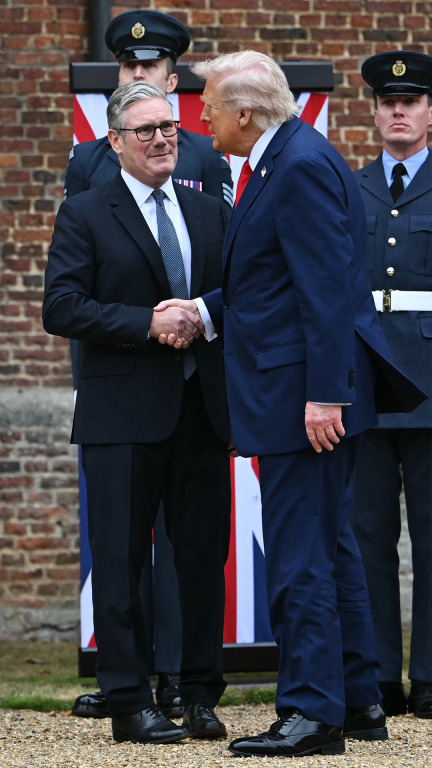 Trump meets Prime Minister Starmer during U.K. visit