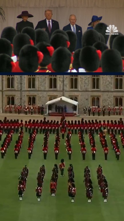 President Trump arrives at Windsor Castle