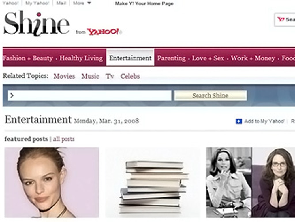 New Yahoo Site To Shine On Women New Yahoo Site To Shine On Women