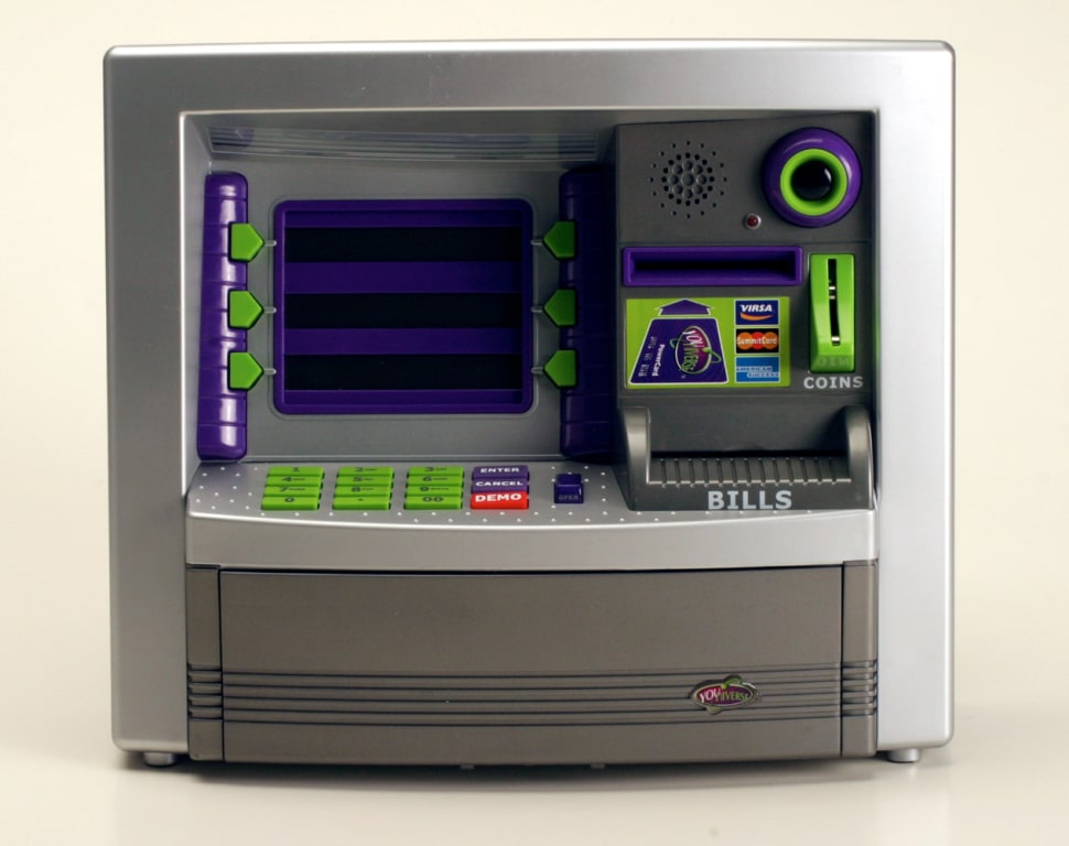 Kids clamoring for toy ATM