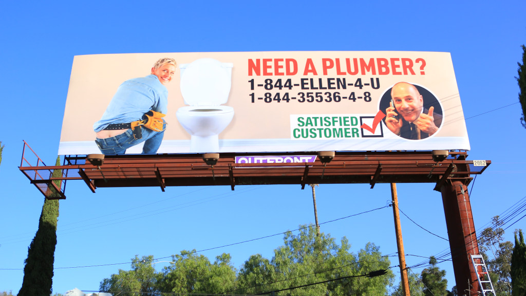 Matt Lauer Pranks Ellen Degeneres With Plumbing Billboard Throughout the years, we've seen an abundance of good deeds, famed. matt s latest prank leaves ellen stunned
