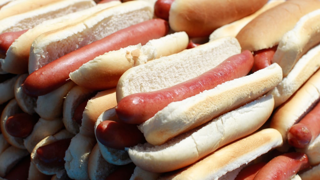 Competitive Hot Dog Contest Inside The Body Of A Speed Eater