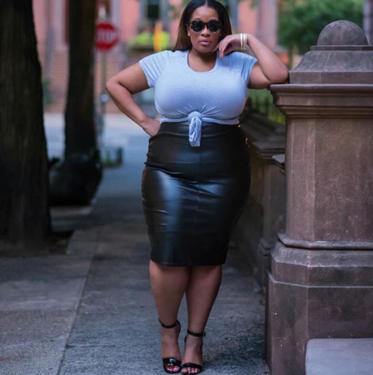 Plus size 2025 leather long skirt