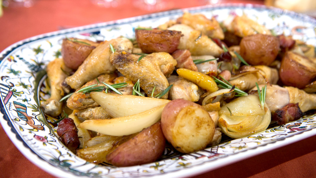 Lidia Bastianich S Grandma S Chicken And Potatoes Recipe