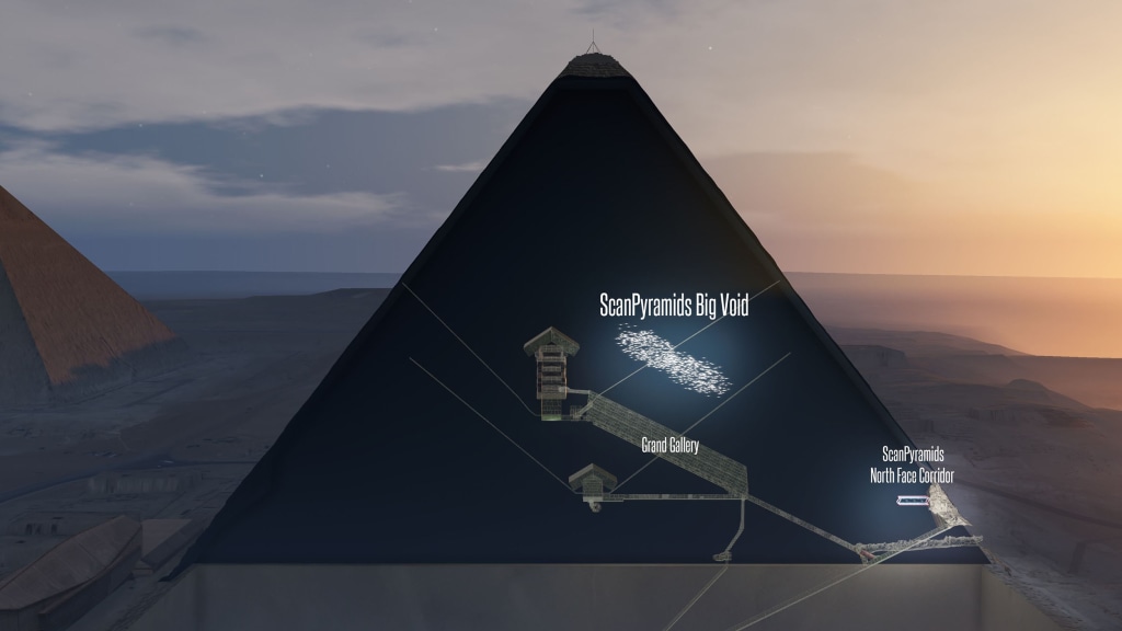 Cosmic Rays Reveal Big 'Void' in Egypt's Great Pyramid