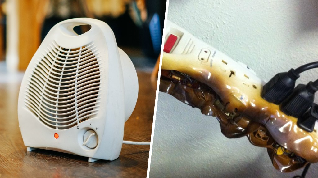 Fire Plugging Space Heater Into Extension Cord Extension Cord