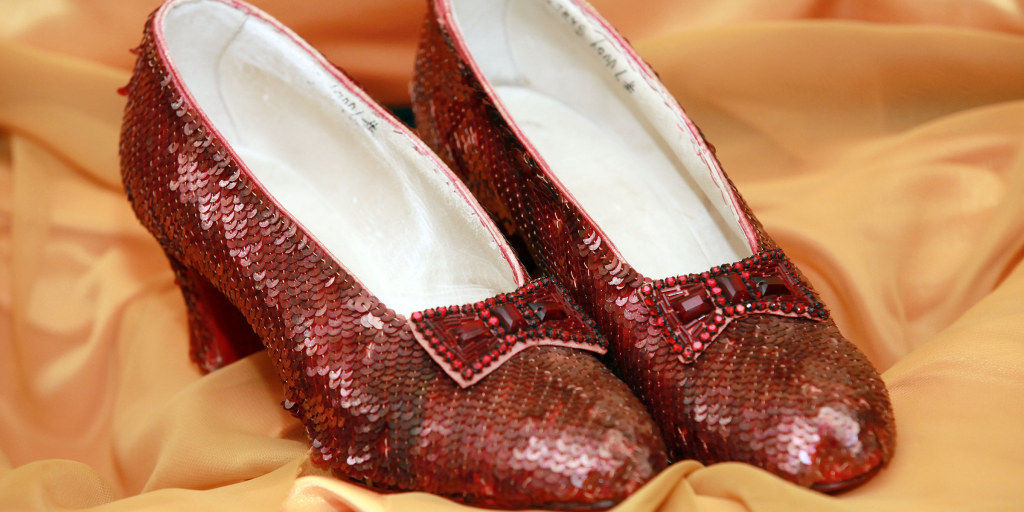 Dorothy's ruby red slippers, stolen 13 years ago, have been found