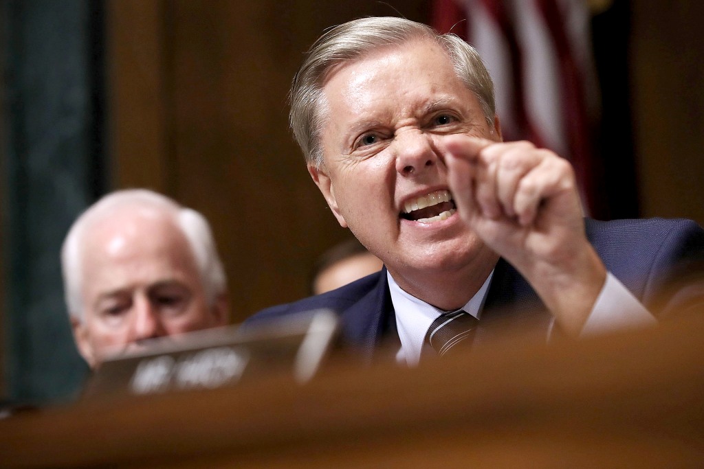 Sen. Lindsey Graham got really, really mad at the Kavanaugh hearing