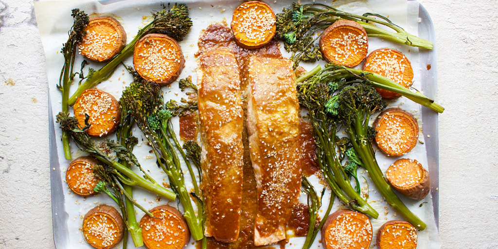 One Pan Teriyaki Salmon Recipe This recipe starts off with an easy homemade teriyaki sauce. one pan teriyaki salmon recipe